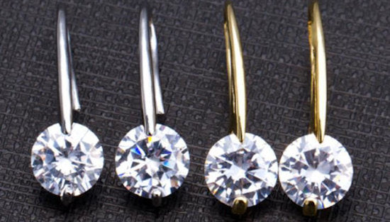 earrings hook crystal