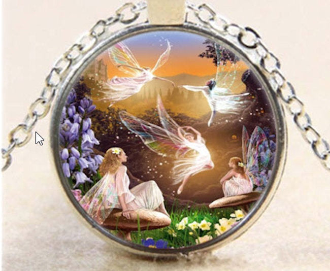 Fairy Ballet Pendant Chain Necklace