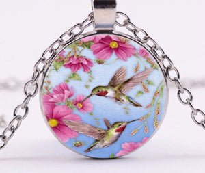 Hummingbird Flower Necklace