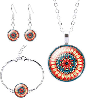 Mandala  3 piece jewelry set