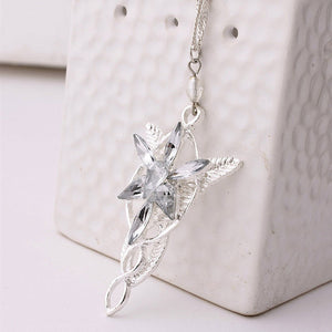 Necklace Silver Evenstar Crystal Rhinestone