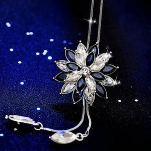 necklace snowflake rhinestone