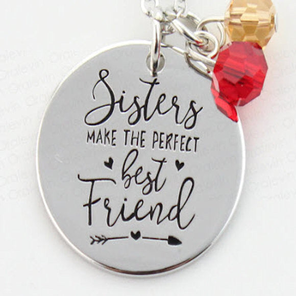 necklace sisters make the best friend