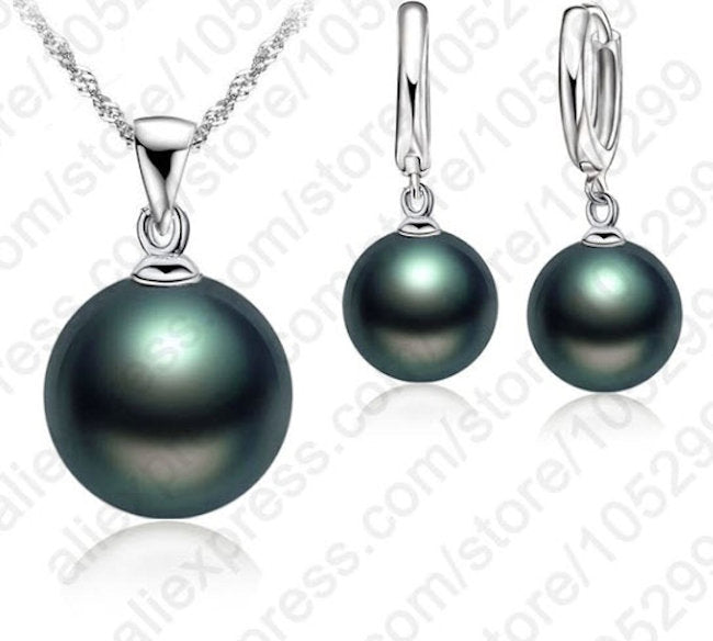 Faux Freshwater Black Pearl