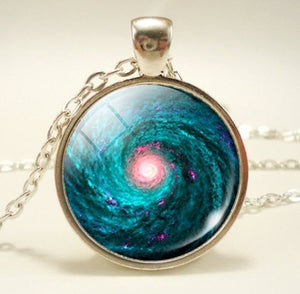 Necklace Galaxy Glass Pendant