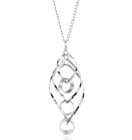 Geometric Pendant Adjustable Long Necklace