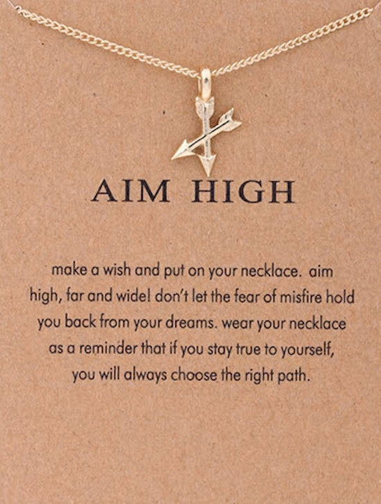 necklace aim high