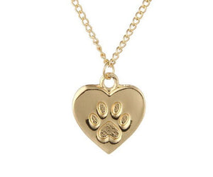 necklace paw print
