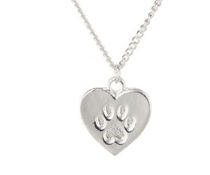 necklace paw print