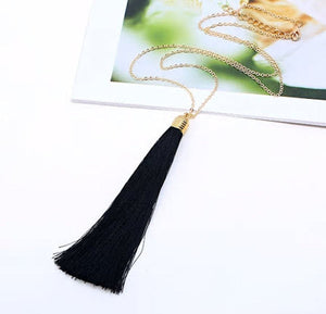 necklace long tassel