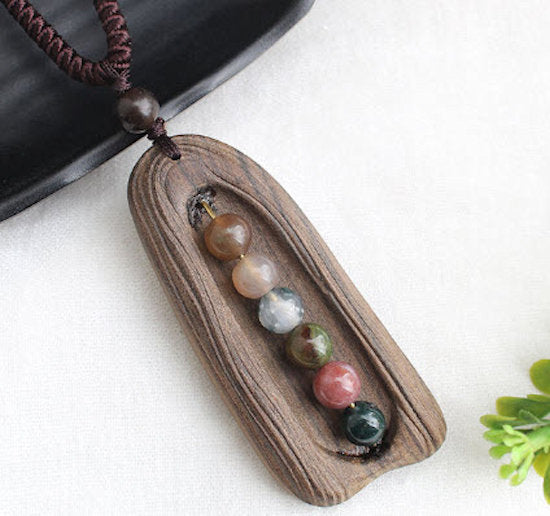 necklace sandalwood beads