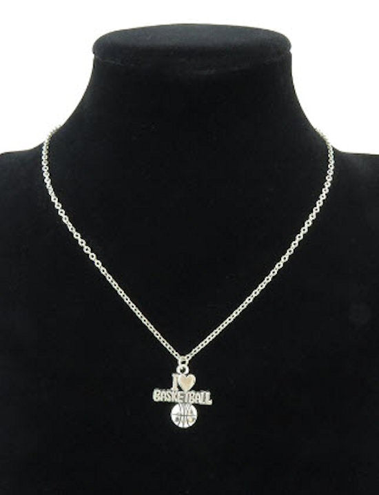 necklace i love basketball