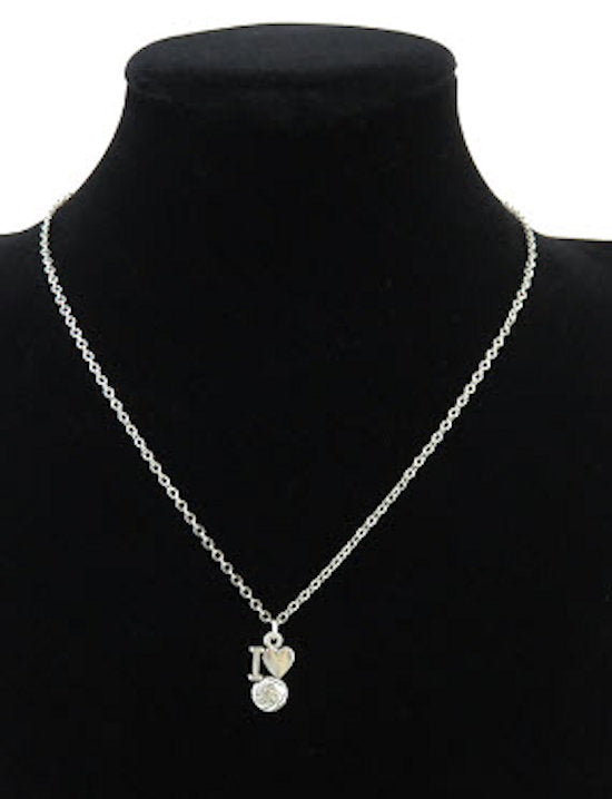 necklace i love volleyball