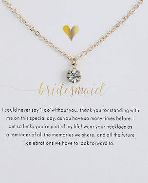 necklace bridesmaid