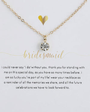necklace bridesmaid