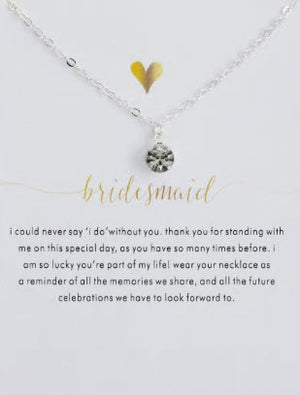 necklace bridesmaid