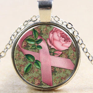 necklace breast cancer awareness ribbon