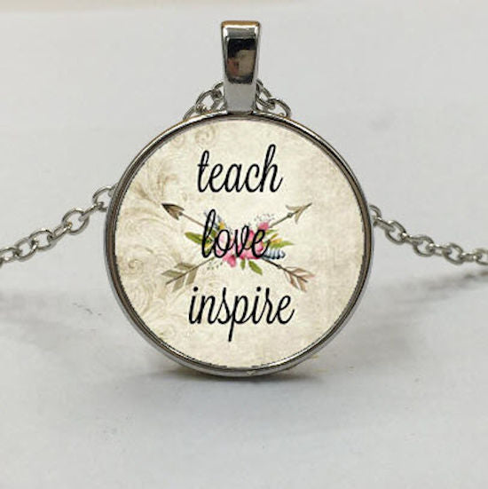 necklace teach love inspire