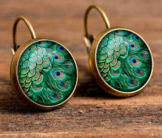 Peacock Earrings