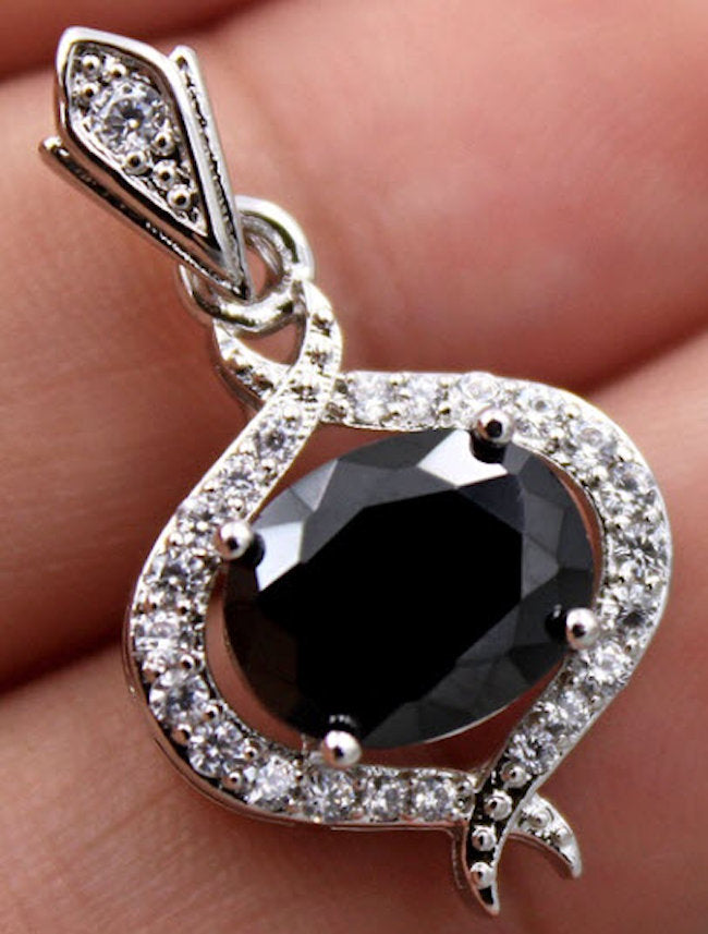 pendant oval black