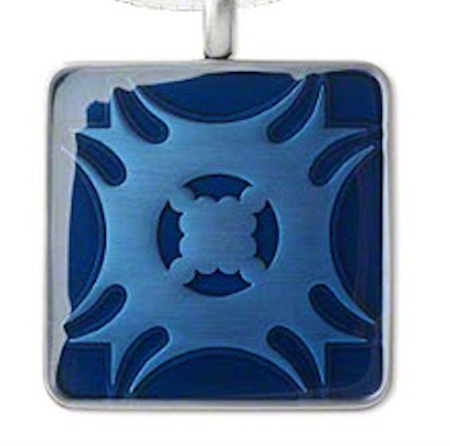 pendant blue square