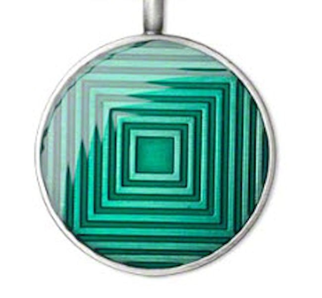 pendant green square