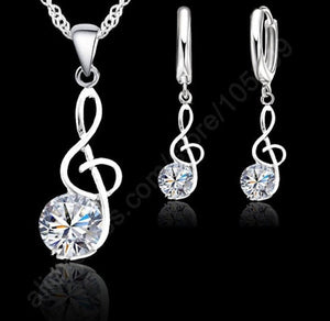 jewelry set musical note