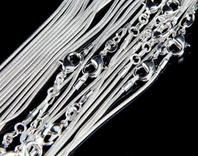 Sterling Silver 20 inch Snake Chain Necklace