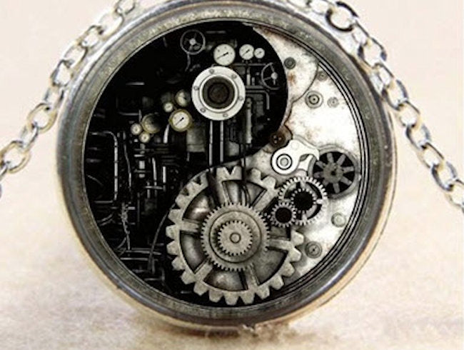 Ying Yang Steampunk Necklace