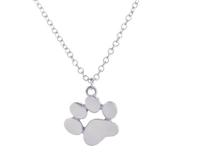 Paw Print Pendant Necklace