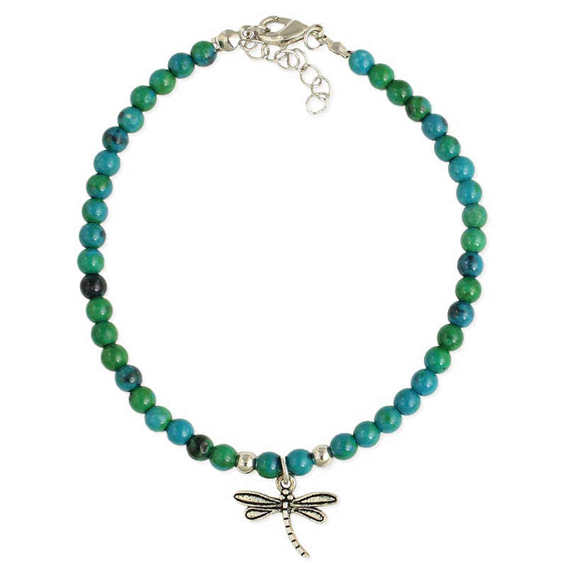 Dragonfly Stone Anklet