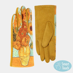 Van Gogh Printed Gloves
