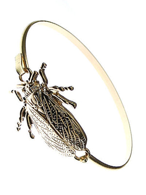Cicada Bracelet with Hook Closure