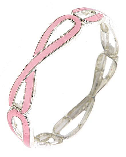 Pink Ribbon Stretch Bracelet