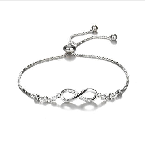 Infinity Bracelet with Crystals