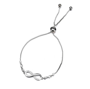 Cubic Zirconia Infinity Bracelet