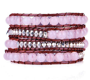 Rose Quartz Wrap Bracelet