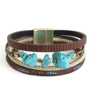 Magnetic Bracelet with Turquoise