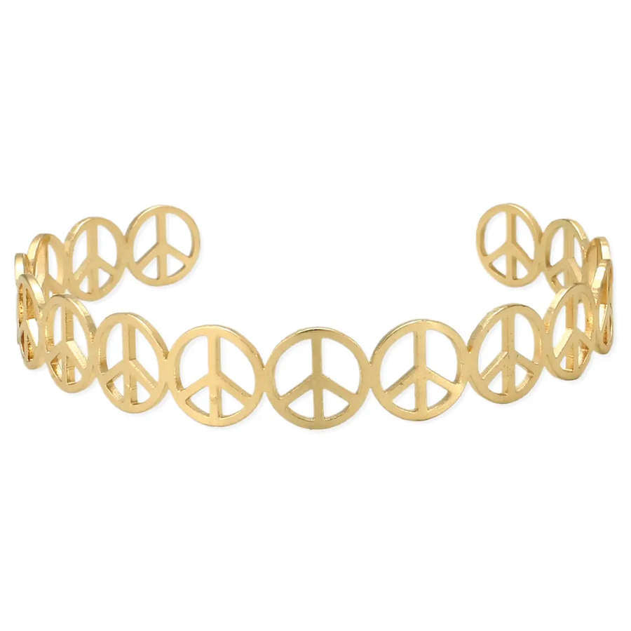 Peace sign bracelet