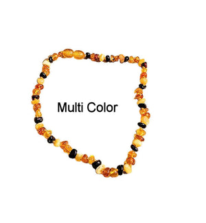 Multi Colored Baltic Amber teething Necklace