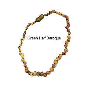 Green Amber teething Necklace