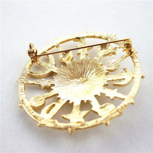 Celestial Pin with Sun, Moon, Stars and Planets