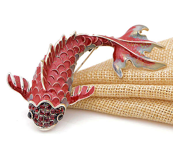 Koi Fish Brooch