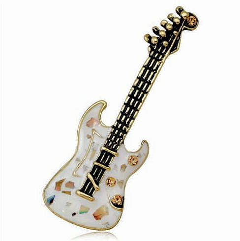 Guitar Brooch