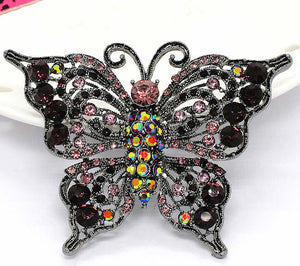 Rhinestone Butterfly Pin or Pendant