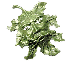 Leaf with face pin