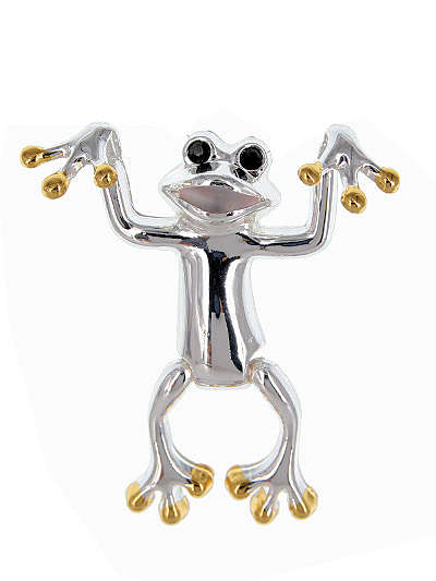 Frog Pendant or Brooch