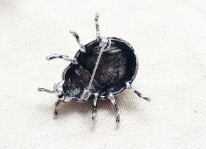 Ladybug Enamel and Rhinestone Pin
