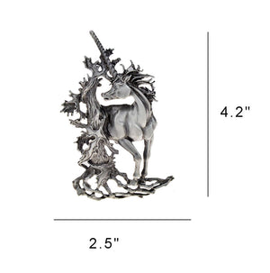 Size of Unicorn brooch
