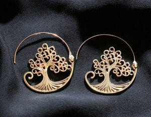 Tree of LIfe round earrings